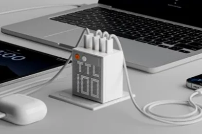 It's Both a Charger And a Work of Art! SHARGE 100w 140w Dot Matrix Screen GaN charger